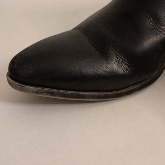 Frye Black Leather Slip-On Mule Clog Shoes Women’s Size 7M - Picture 12 of 16